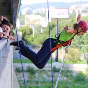 Bridge Swinging Bratislava